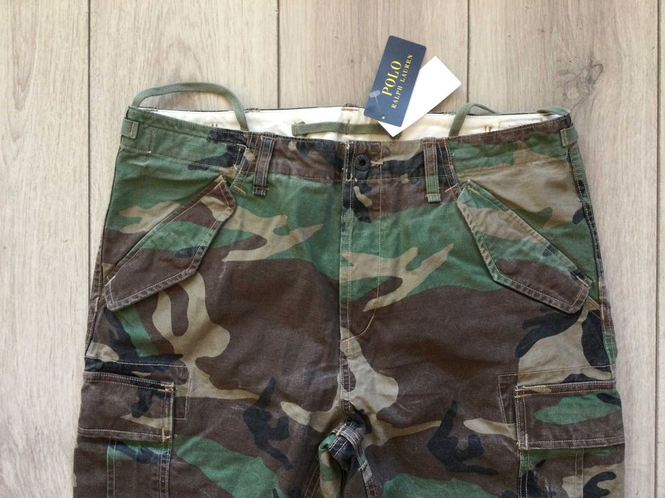 НОВИ оригинални камуфлажни памучни карго панталони POLO RALPH LAUREN размер 33 / 32 от САЩ