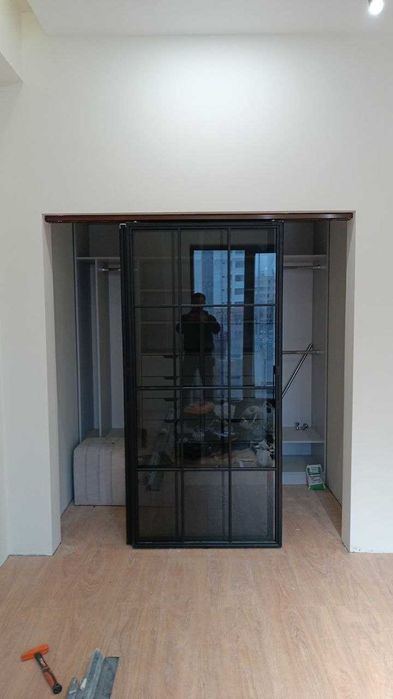 Перегородки двери стеклянные deraza oyna стекло Лофт Loft