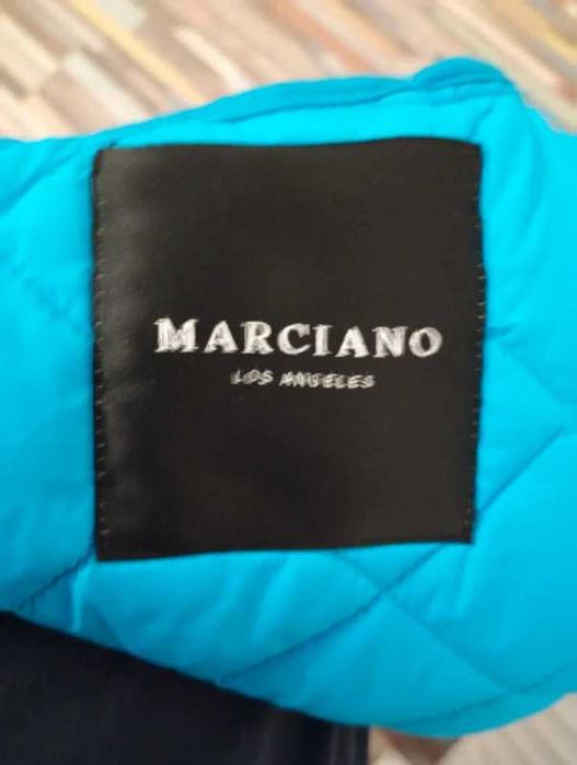 Marciano Los Angeles – vestă matlasată cu glugă, turcoaz