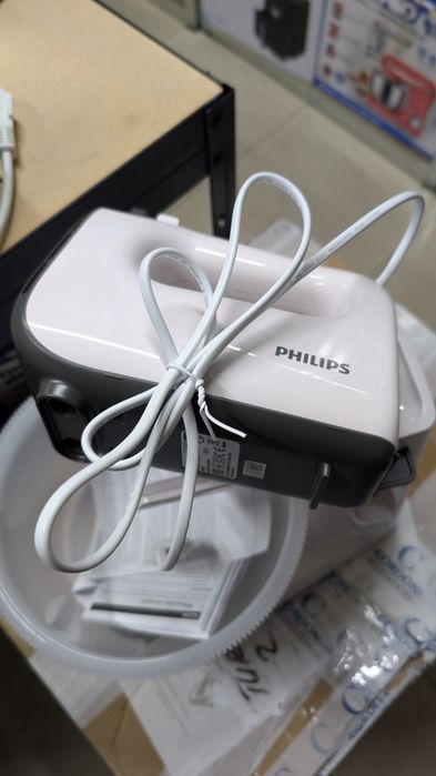 Mixer cu bol Philips Viva Collection HR3745/00, 450 W, 5 viteze, Functie Turbo