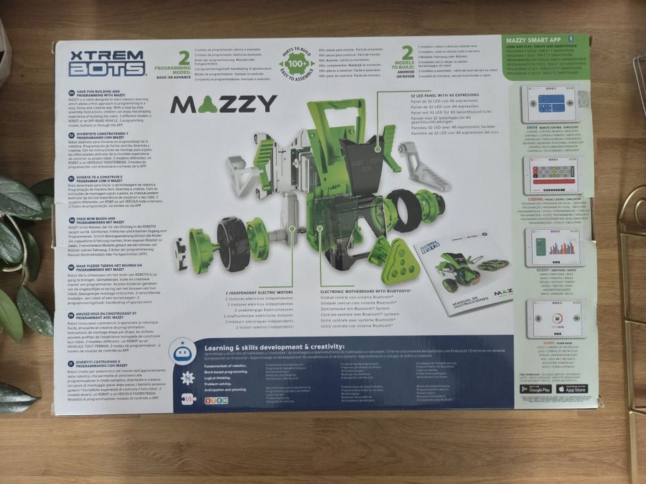 Xtrem Bots Mazzy - robot programabil STEM, 8+