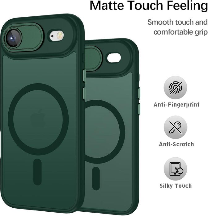 Матов magsafe кейс за apple iphone 17 air със защита на камерите