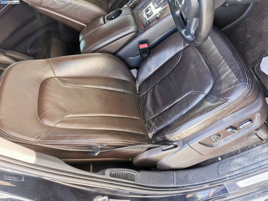 Interior 5 Locuri Piele Maro Brown Scaune Fata Stanga Dreapta Electrice cu Incalzire si Bancheta Spate cu Spatar Audi Q7 4L 2007 - 2015 [K7129]