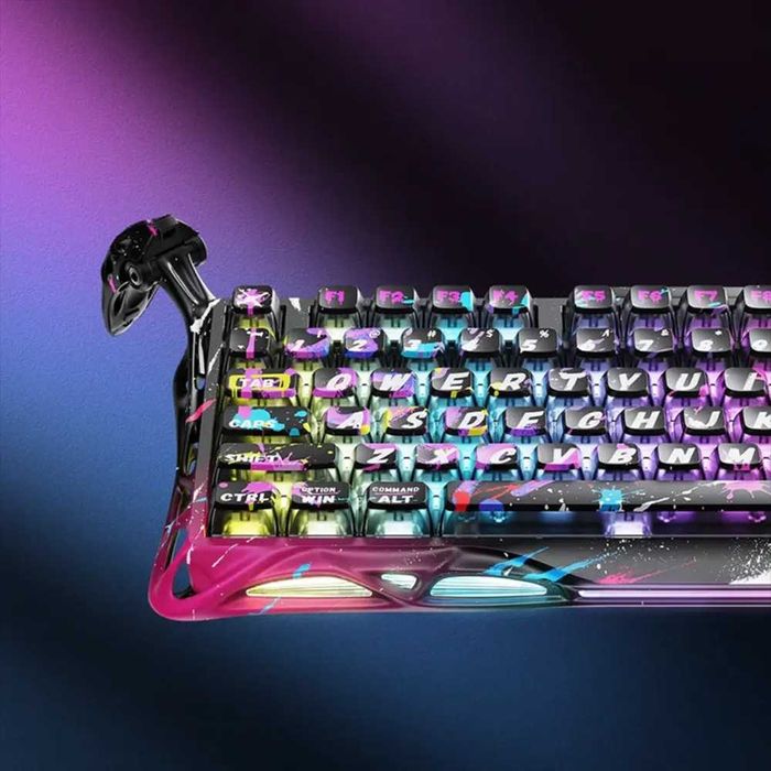 ; Клавиатура Gravastar Mercury V75 Pro (Neon Graffiti) Magnetic Switch