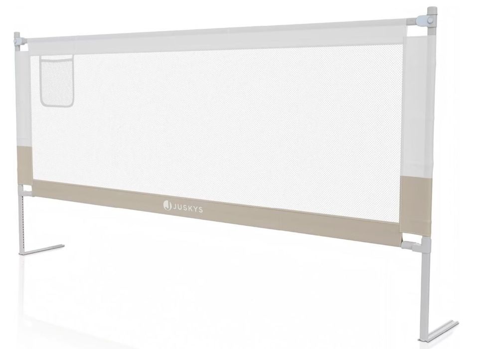 Barieră / Apărătoare de Pat pentru Copii Juskys "Jaron" (200 cm, Bej)