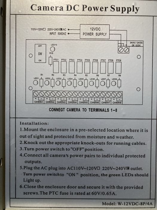 Захранващ блок 12V 5A 60W