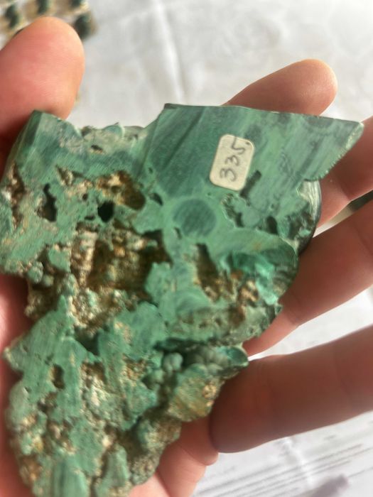 Scrumiera malachit natural autentic hand made unicat