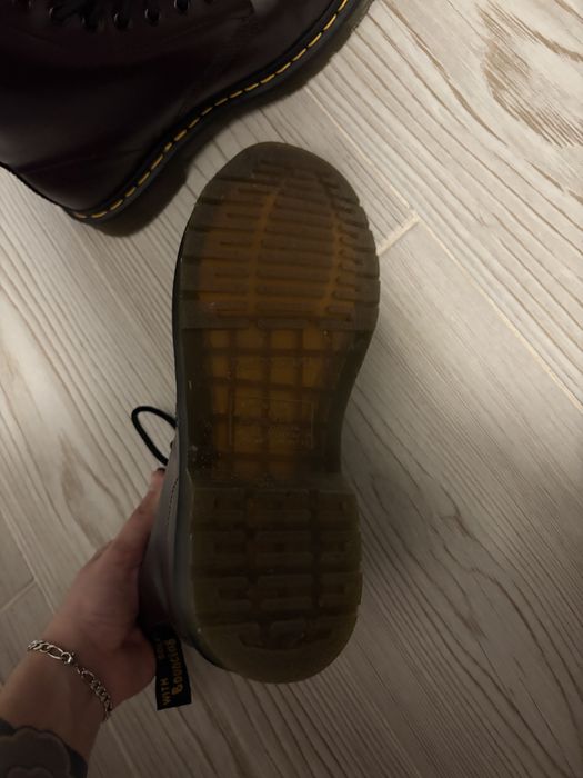 Dr Martens 41 Mens Bocanci Ghete piele burgundy visinii