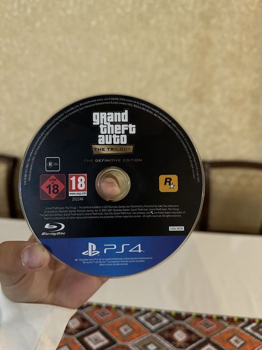 Диск на Пс4 Red Dead Redemption, GTA Trilogy