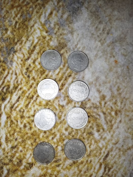 Monede 100 lei 1943 și 1944 Regele Mihai