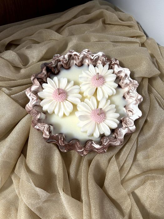 Натурална соева свещ ароматизирана ръчно направена