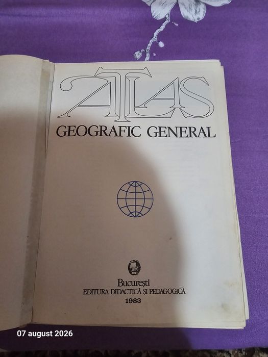 Atlas geografic vechi 1983