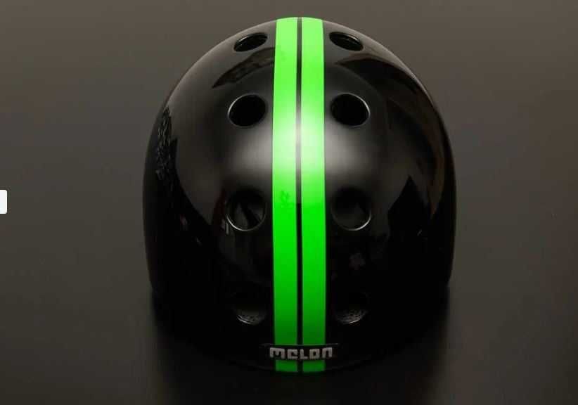 Casca Bicicleta Melon Straight Green Black