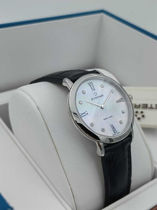 Ceas Eterna Eternity Lady Diamonds 32 mm – Swiss Made – Nou – Full Set