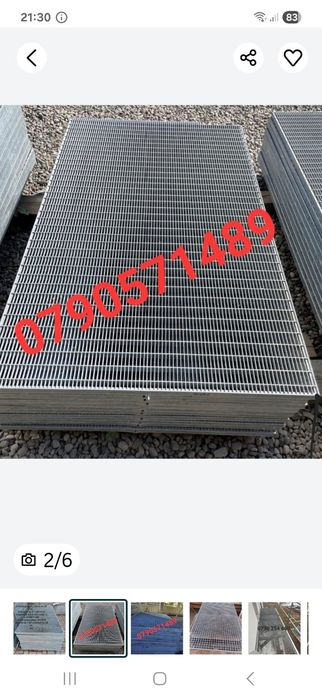 Trepte zincate galvanizate