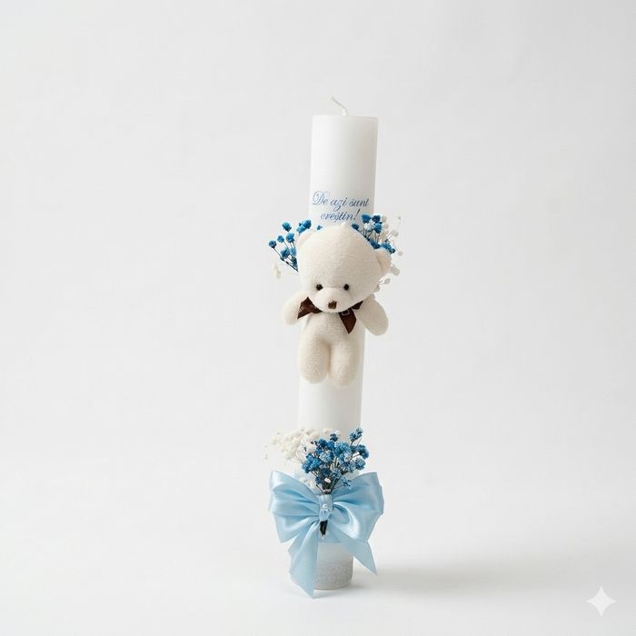Trusouri +lumânare botez fetita/băiețel