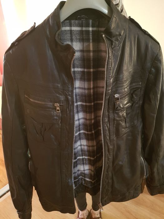 Мъжко Кожено дизайнерско яке