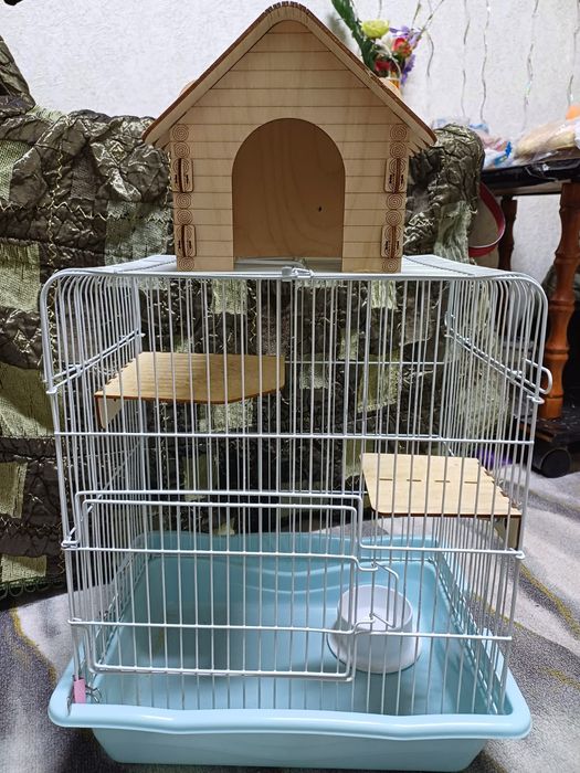 Клетка для грызунов и домик