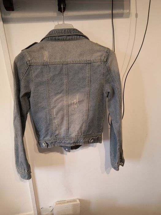 Jacheta denim cu tinte