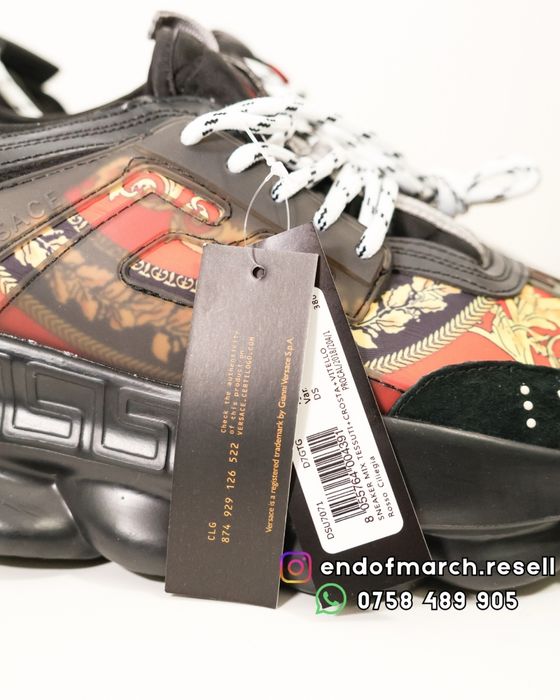 Versace Chain Reaction Negru Roșu Galben