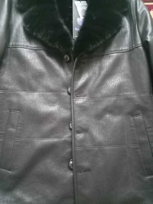 Мужская куртка экокожа