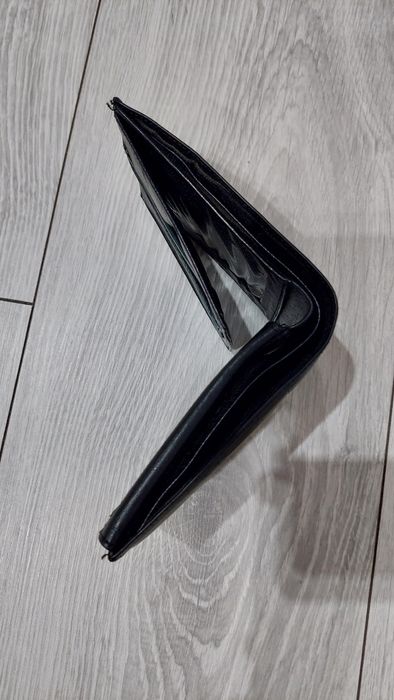 Portofel barbati din piele naturala negru