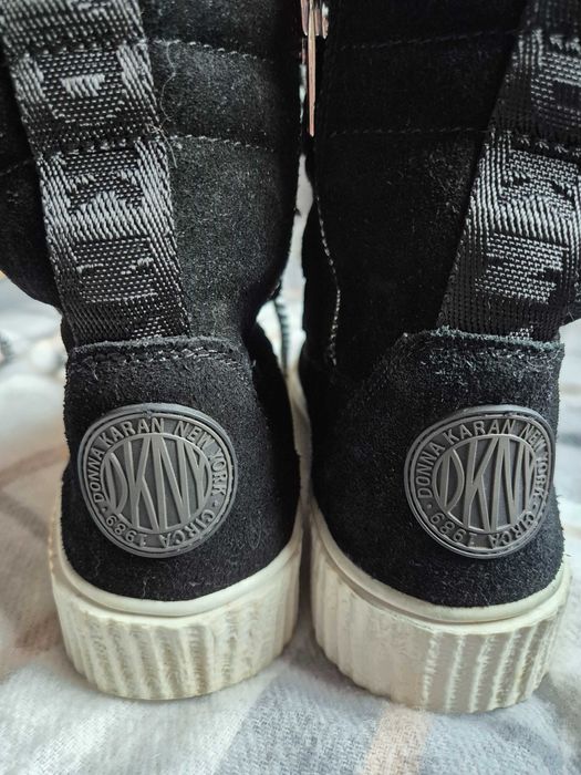 Дамски боти DKNY Montreal Boots черни, велур, 39