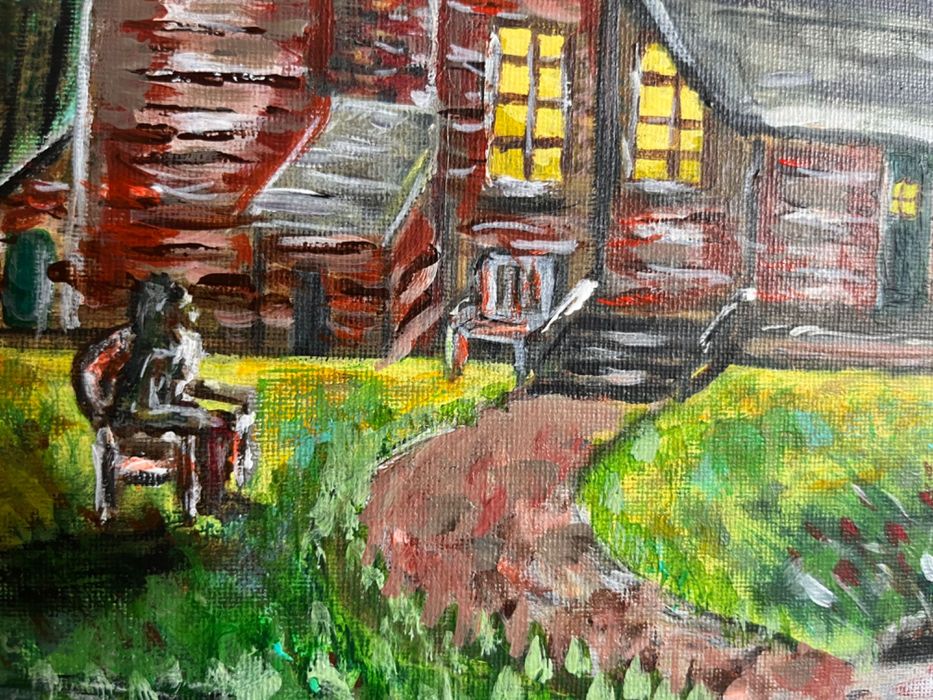 Авторска картина 70 x 50cm, ръчно рисувана върху платно