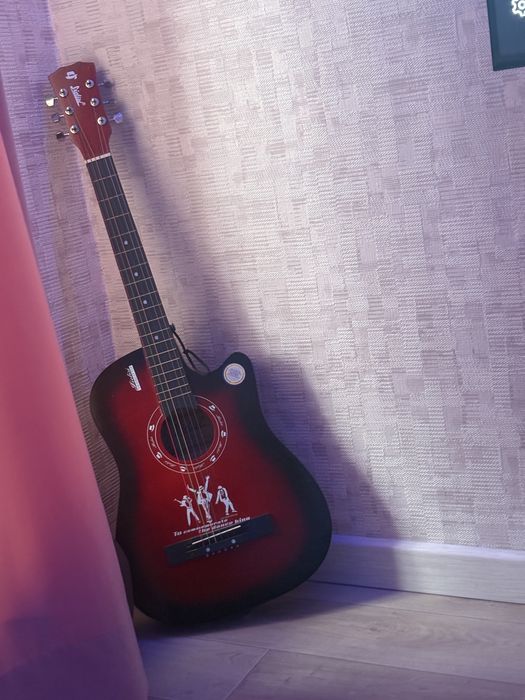 Гитара, в комплект струны и чехол