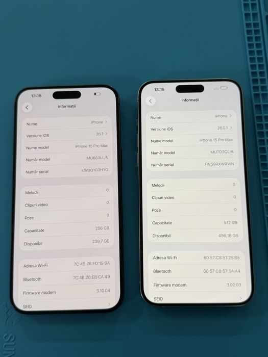 iPhone 15 pro Max Pret 2750 lei