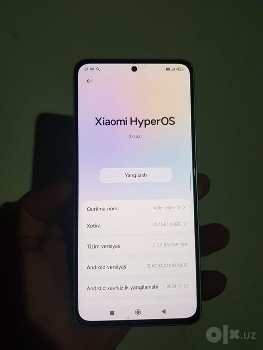 Redmi Note 13 Karobka dakiment  full