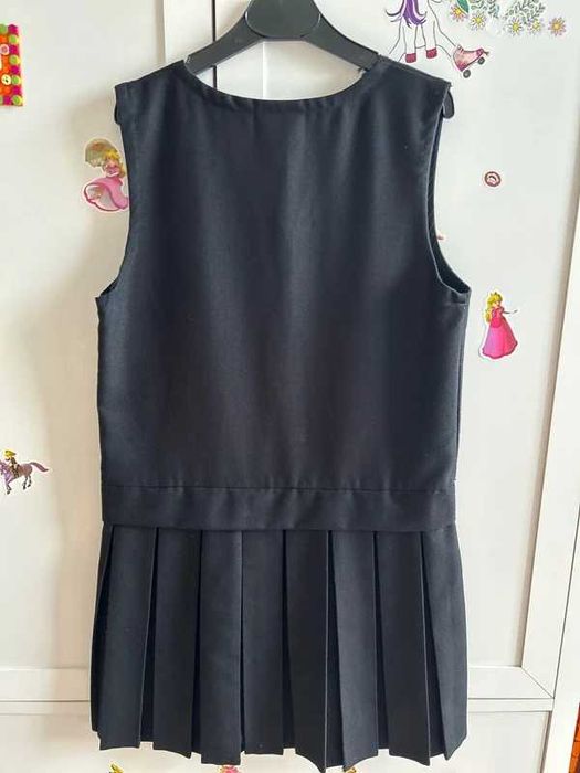 Zeco London, school wear Sarafan școlar fetițe 7-8 ani