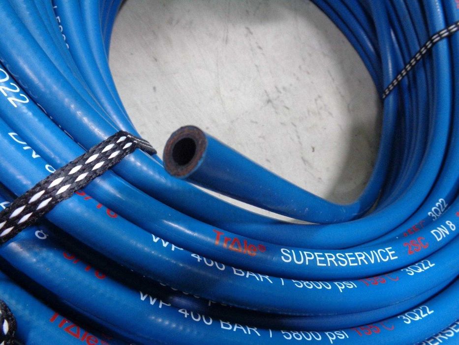 Furtun spalatorie pompe spalat industriale albastru 2SC 400 bar 155C rola 100mtr