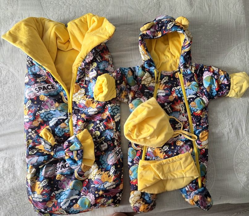 Комплект конверт-трансформер с комбинезоном