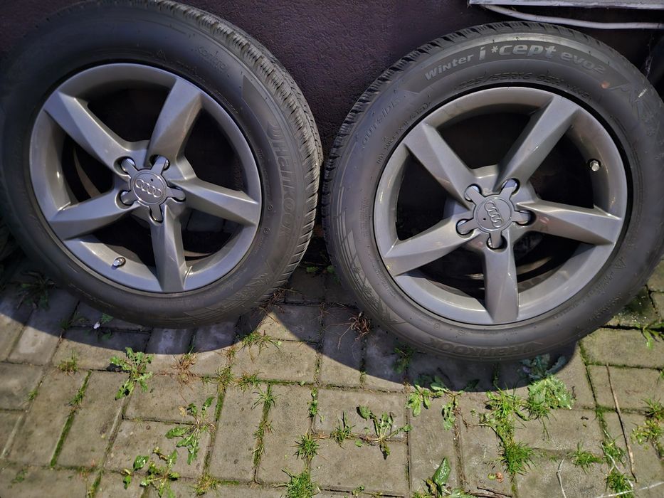 Set roți iarnă Audi 16" 5x112 – Jante vopsite electrostatic + Anvelope Hankook 225/55/R16