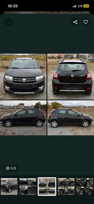 Dacia Sandero Stepway Navi -import Germania/2014-euro 5