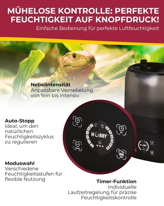 Sistem de igrometru HOBBY Terraristik, sistem digital de pulverizare