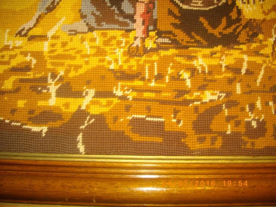 78х58см-Жътварките-Гоблен-Голям Ръчен-Класика-Френски