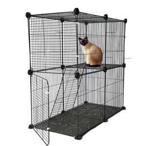 Модулна клетка от сглобяеми метални елементи за домашни любимци