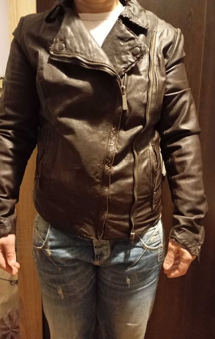 Дамско яке естествена кожа