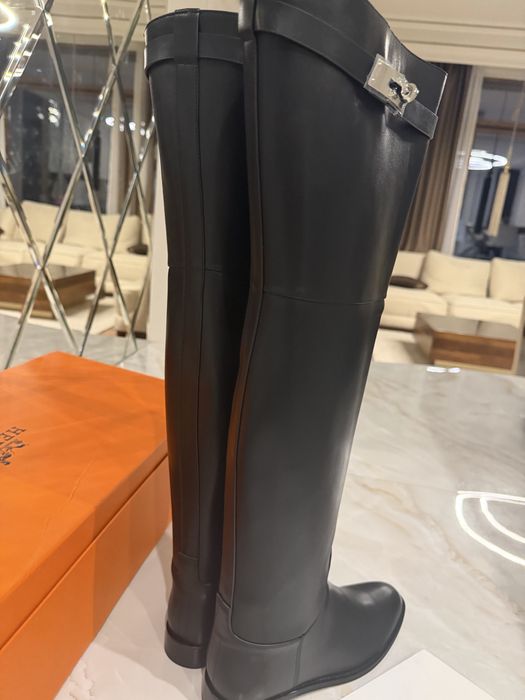 Hermes high tight boots sz.39 дамски чизми Хермес