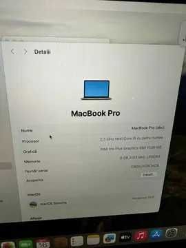 Macbook Pro Touchbar, 2018, 13", i5, 235gb SSD, 8GB Ram (NOU!)