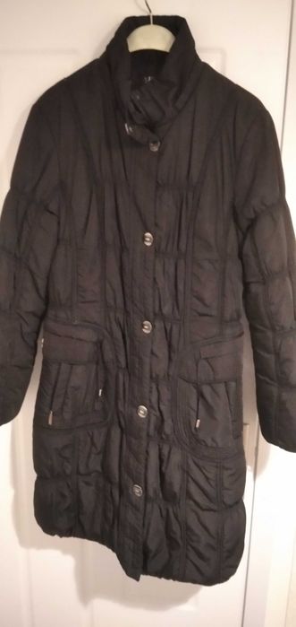 Дамско шушляково палто черно