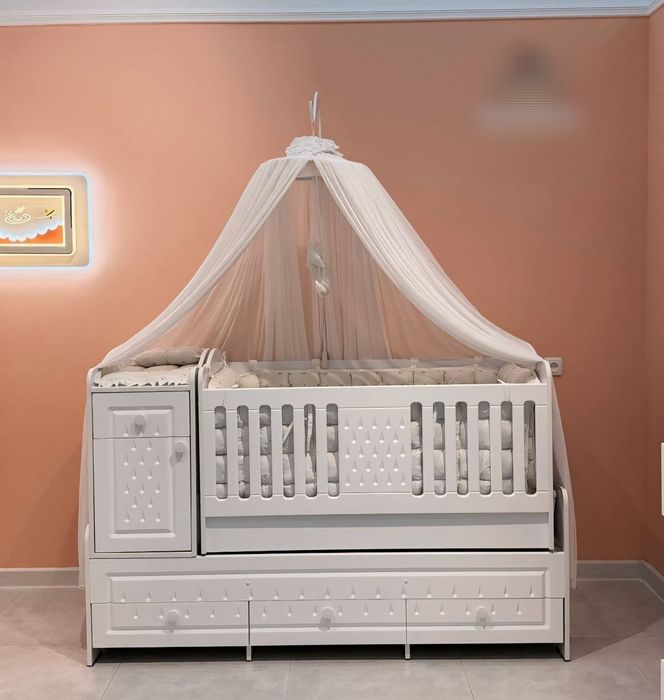 Детская кровать+шкаф+комод