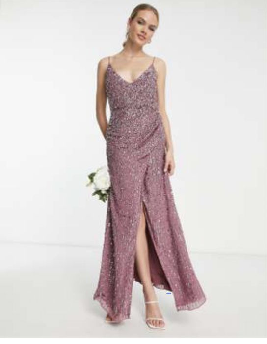 Rochie Asos, marimea 38, culoare mov pruna, maternity