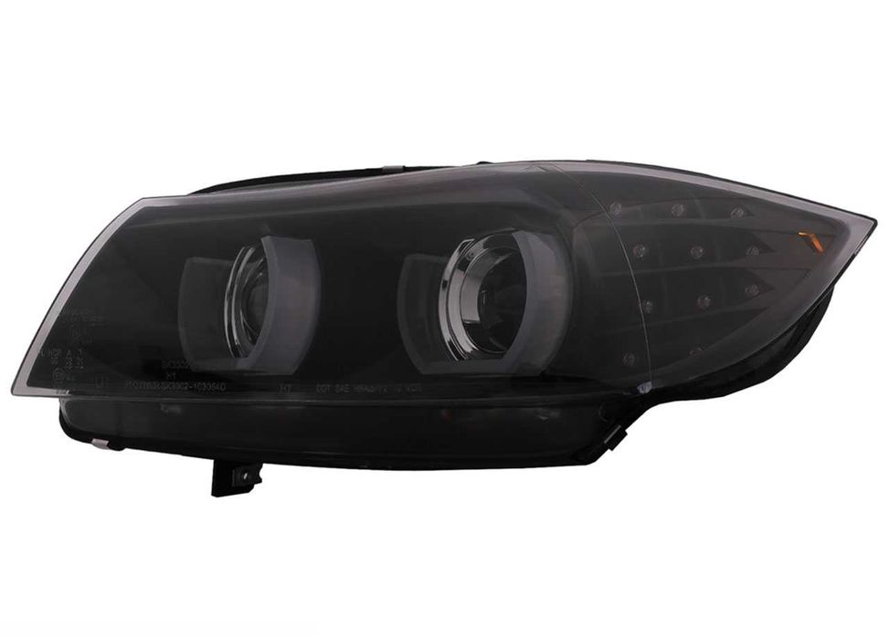 Faruri 3D LED Angel Eyes BMW Seria 3 E90 (08-11) bixenon