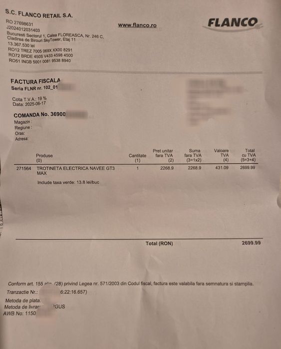 Navee GT3 Max / Accept schimb cu boxa jbl