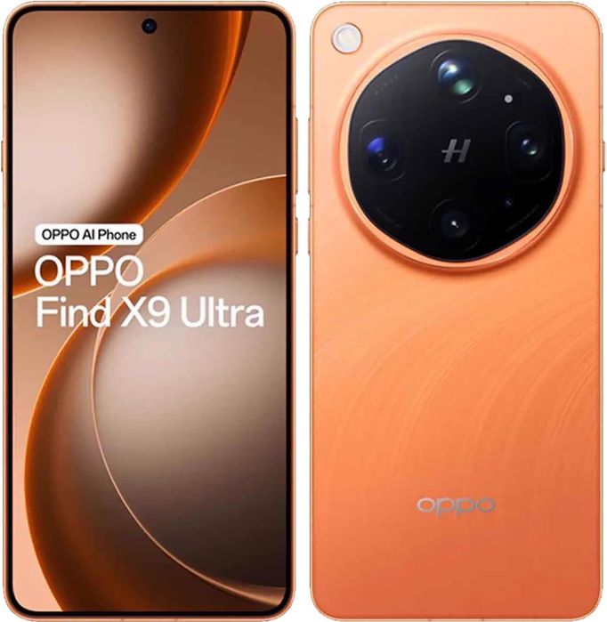 Наличен! Oppo Find X9 Ultra 5G Dual Sim 16GB RAM 1TB - Canyon Orange Нов! 2г Гаранция!