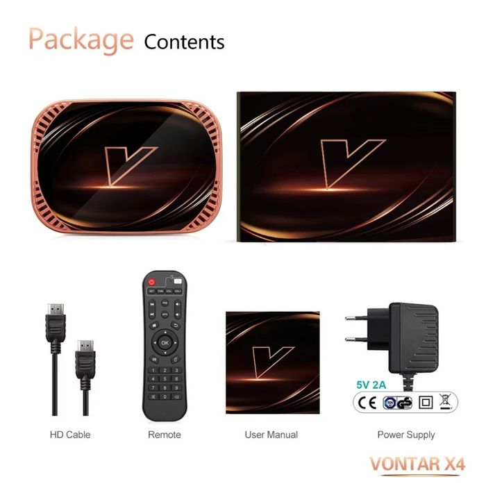 Vontar X4 Amlogic S905X4 Android 11 TV Box 4GB 32GB ROM