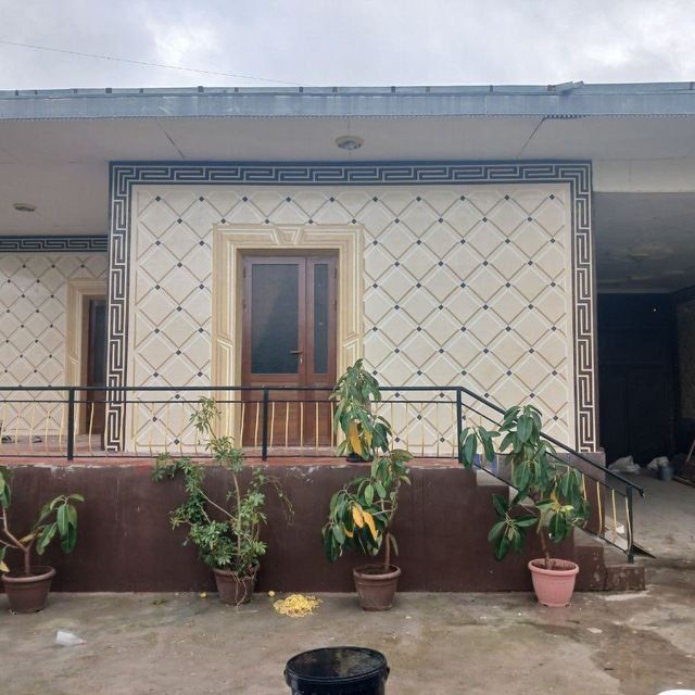 Травертин. Штукарка, травертин ишлари. Фасадные работы.